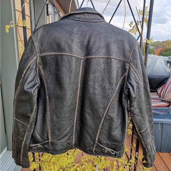 Danier Leather Bomber Jacket - Size 36/38 - Picture 4 of 6